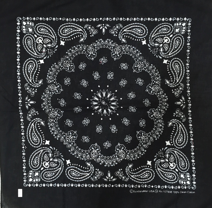 Black Paisley Bandannas