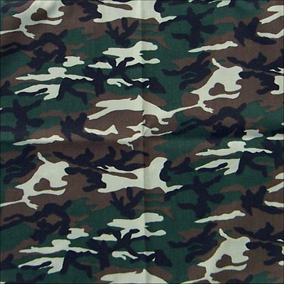 Woodland Camoflage Wholesale Bandannas